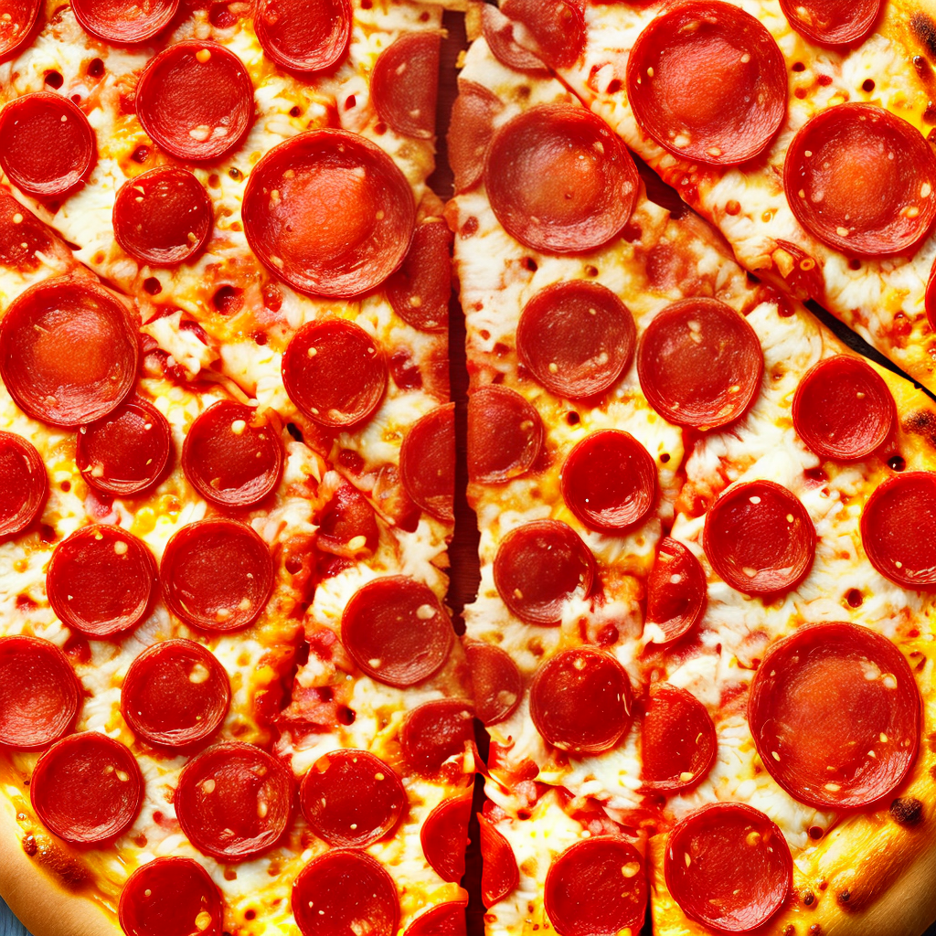

Delicious Pepperoni Pizza  The Perfect Combination of Cheese  Meat