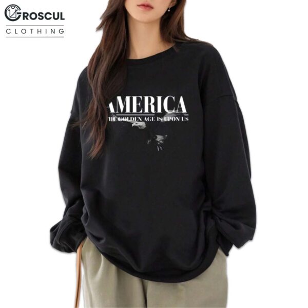 Charlie Kirk Wearing America The Golden Age Is Upon Us Shirt