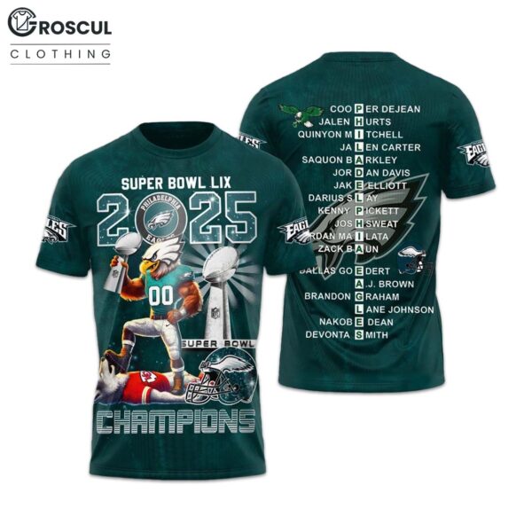 Eagles Super Bowl LIX 2025 Winner Shirt 1