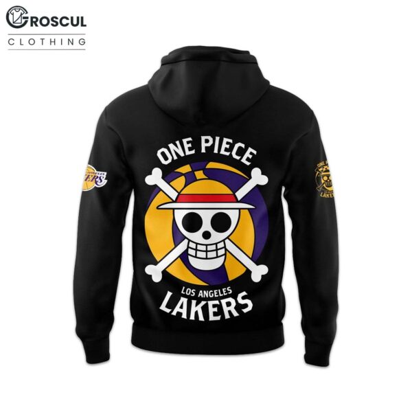 Lakers x One Piece Gear 5 Black Shirt