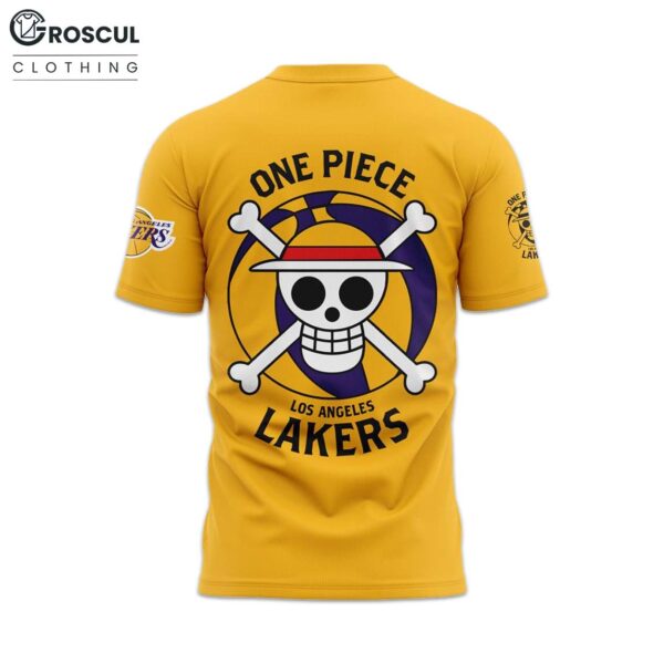 Lakers x One Piece Gear 5 Yellow Shirt