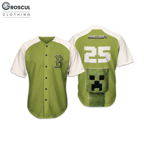 Red Sox A MINECRAFT MOVIE Jersey 2025 Giveaway