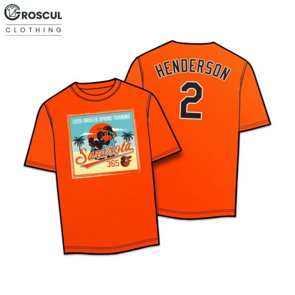 Orioles Spring Training Henderson Shirt 2025 Giveaway