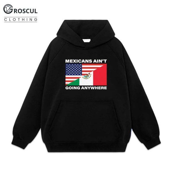 USA Flag X Mexicans Aint Going Nowhere Shirt 2