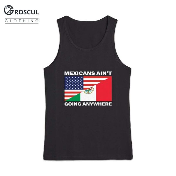 USA Flag X Mexicans Aint Going Nowhere Shirt 3
