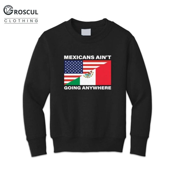 USA Flag X Mexicans Aint Going Nowhere Shirt 4