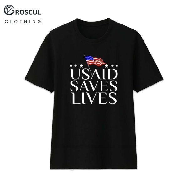 USAID Saves Lives American Flag Shirt 1