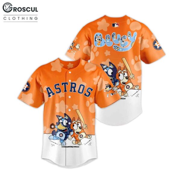 Astros Bluey and Bingo 2025 Baseball Jersey