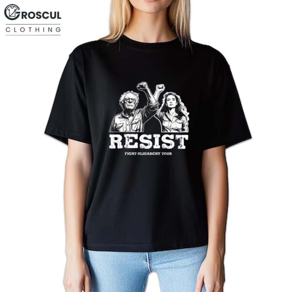 Bernie Sanders AOC Fighting Oligarchy Shirt