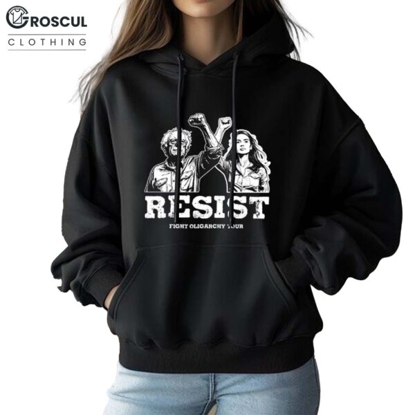 Bernie Sanders AOC Fighting Oligarchy Hoodie