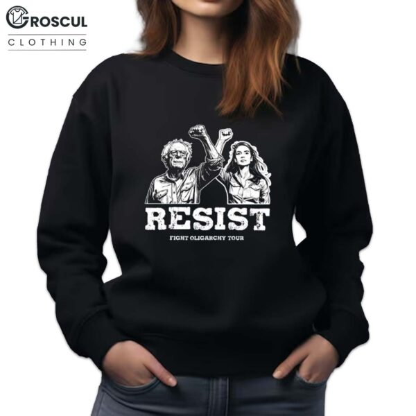 Bernie Sanders AOC Fighting Oligarchy Shirt 4