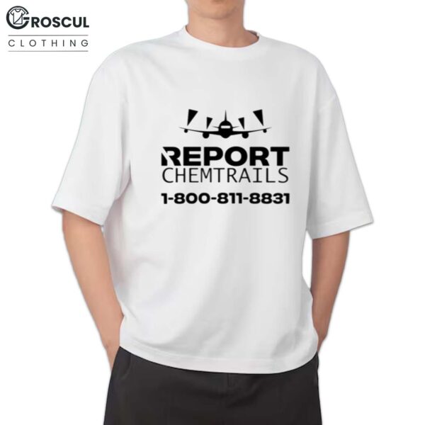 Bob Allen Wearing Report Chemtrails Shirt