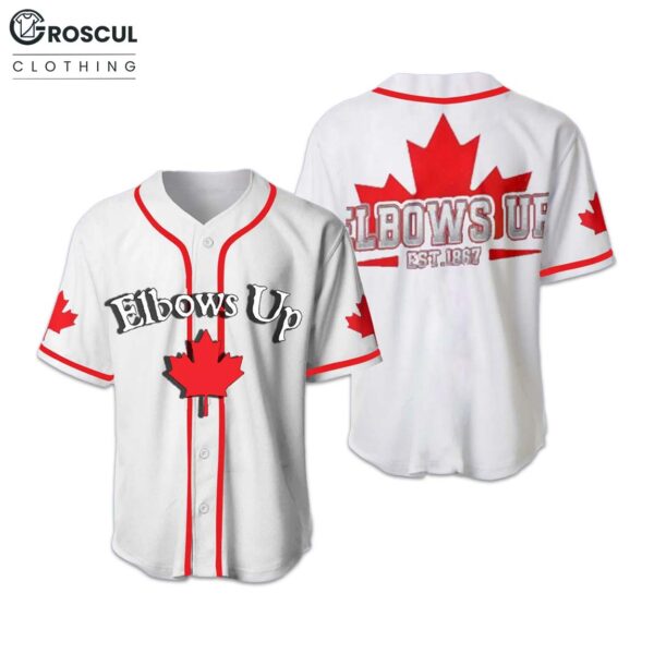 Canada Elbows Up 1867 Baseball Jersey