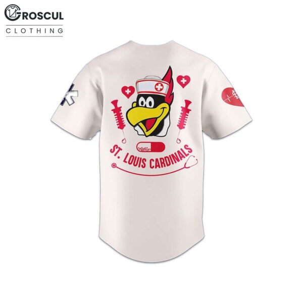 Cardinals Nurses Appreciation Day 2025 Baseball Jersey 3