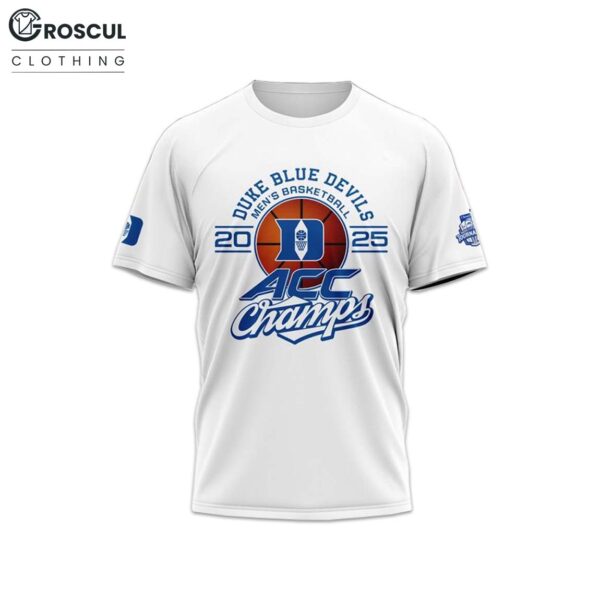 Duke Blue Devils Men's Basketball Outright 2025 ACC Champion Shirt