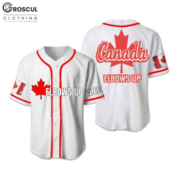 Elbows Up Canada 1867 Baseball Jersey