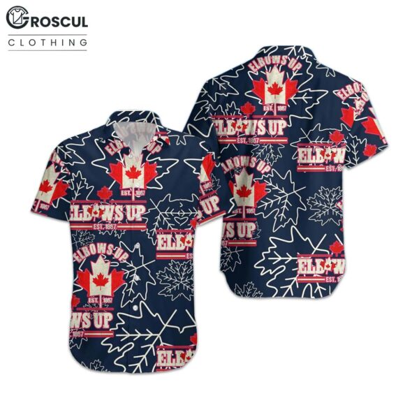 Elbows up Canada Hawaiian Shirt