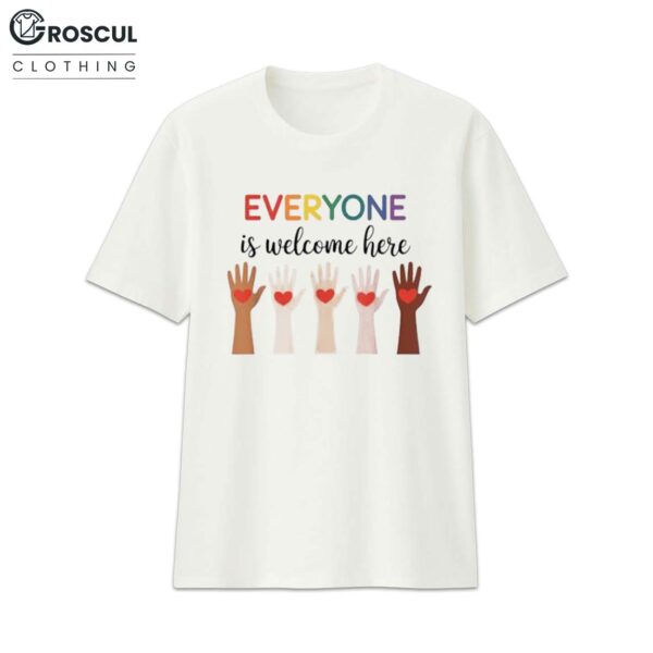 Everyone Is Welcome Here Idaho Teacher Shirt