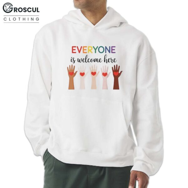 Everyone Is Welcome Here Idaho Teacher Shirt