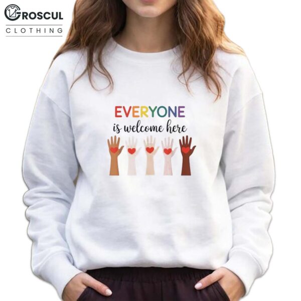 Everyone Is Welcome Here Idaho Teacher Shirt