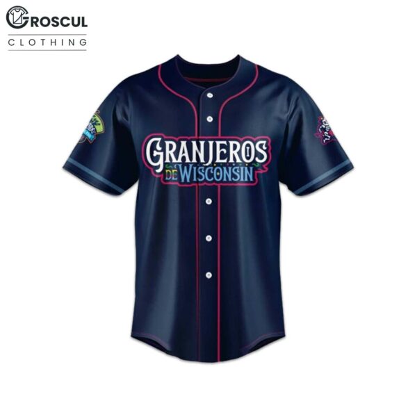 Granjeros de Wisconsin Day Custom Baseball Jersey