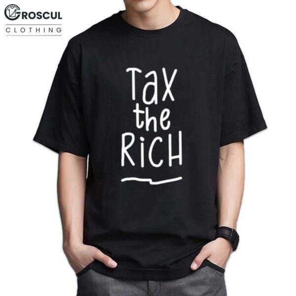 Jan Van Aken Wearing Tax The Rich Shirt