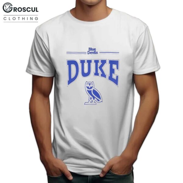 Jayson Tatum OVO x Blue Devils Duke Shirt