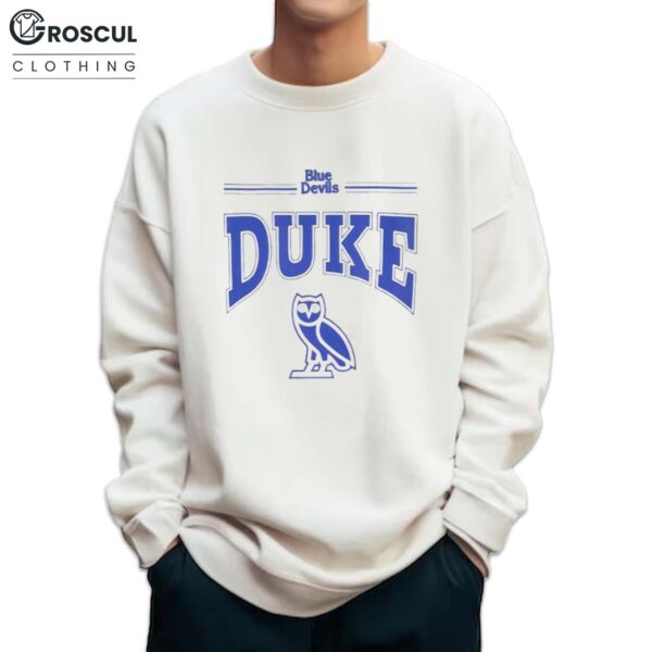 Jayson Tatum OVO x Blue Devils Duke Shirt 4