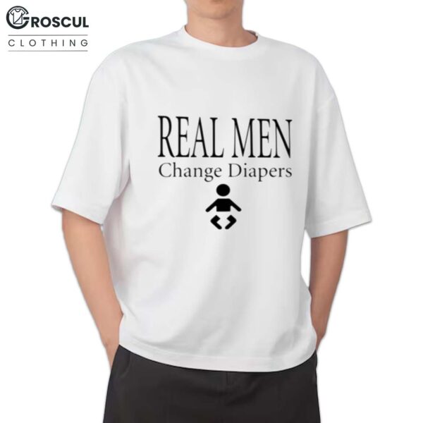 Jesse Itzler Wearing Real Men Change Diapers Shirt