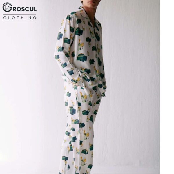 Kate The White Lotus Wine Print Pajama