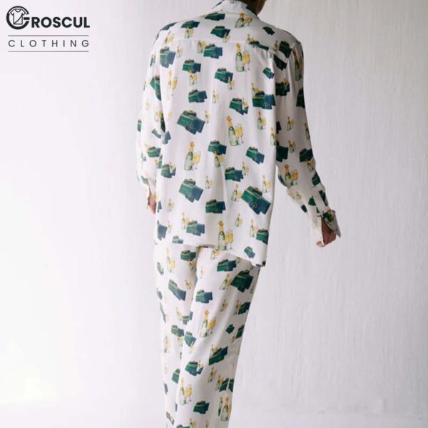 Kate The White Lotus Wine Print Pajama