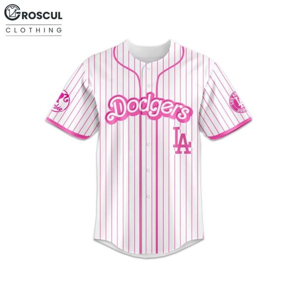 LA Dodgers Barbie Day Baseball Jersey