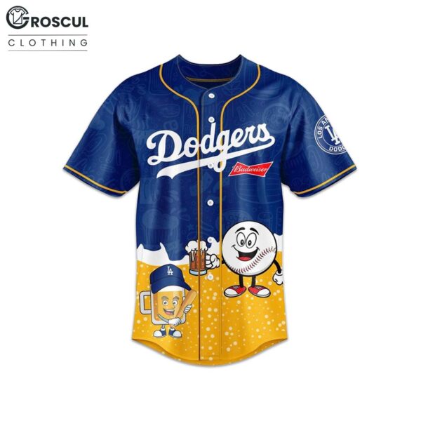 LA Dodgers Budweiser Opening Day Baseball Jersey