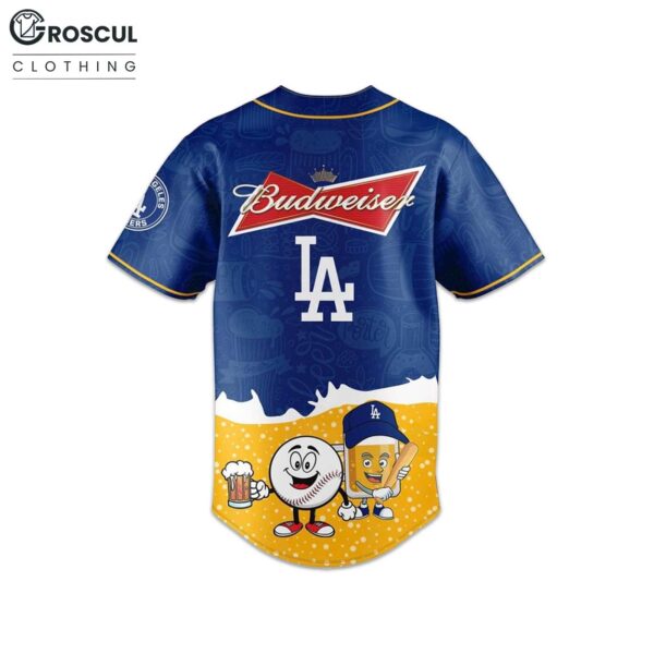 LA Dodgers Budweiser Opening Day Baseball Jersey