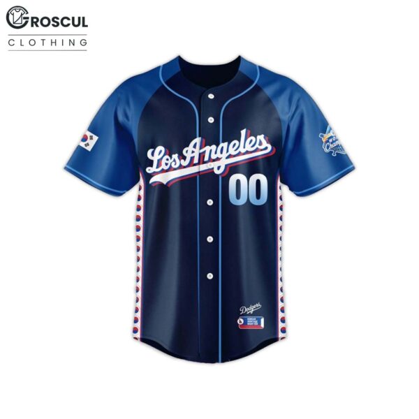 LA Dodgers Korean Heritage Night 2025 Baseball Jersey