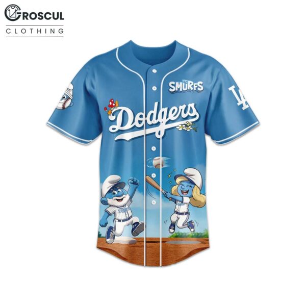 LA Dodgers The Smurf Night 2025 Baseball Jersey