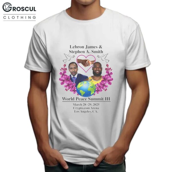 Lebron James & Stephen A Smith World Peace Summit III Shirt