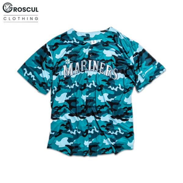 Mariners Salute to Armed Forces Night-Camo Jersey 2025 Giveaway