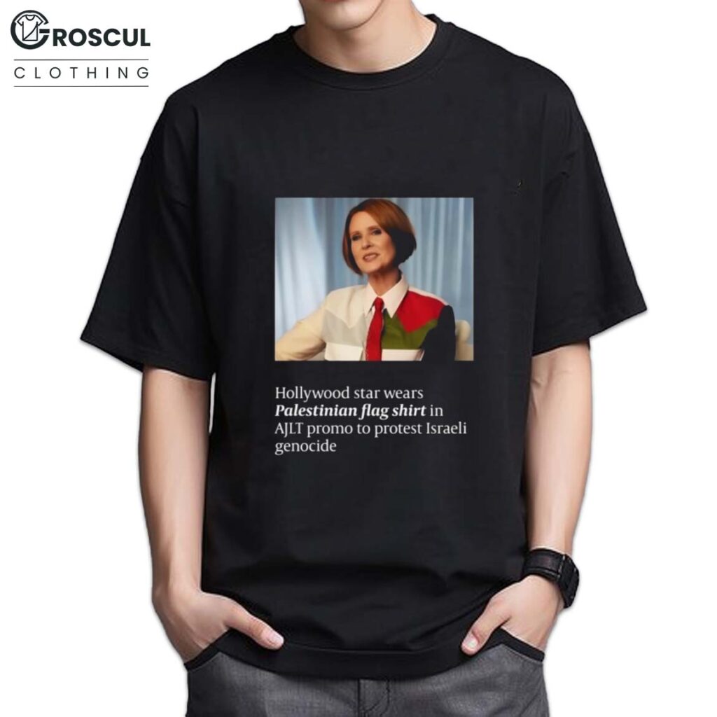 Cynthia Nixon Palestine Hollywood Star Palestinian Flag Shirt 2 Cynthia Nixon Palestine Hollywood Star Palestinian Flag Shirt