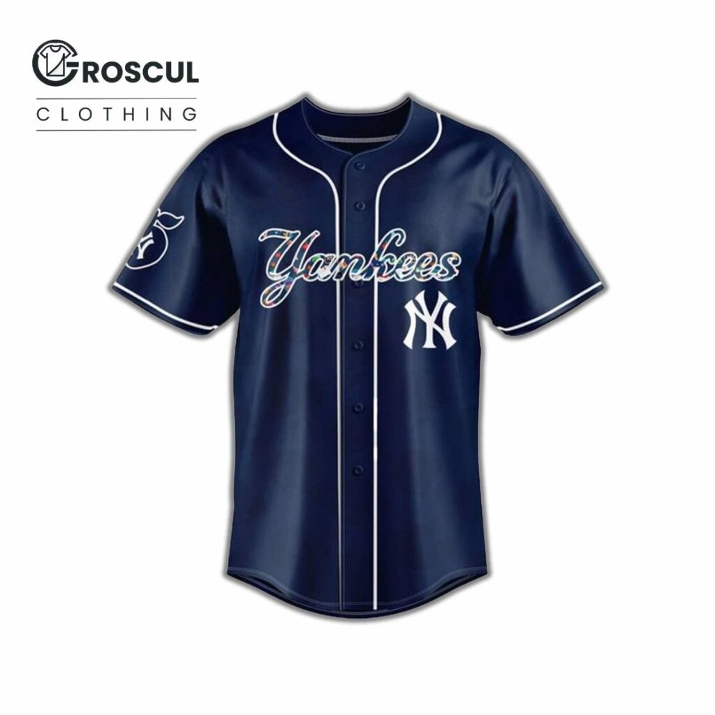 NY Yankees Teacher Appreciation 2025 Baseball Jersey 2 NY Yankees Teacher Appreciation 2025 Baseball Jersey Front