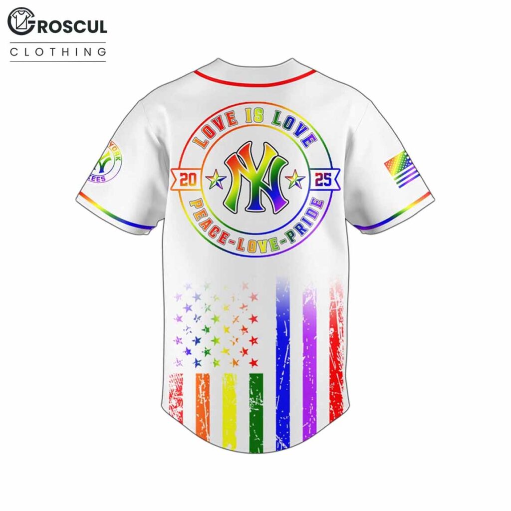 NY Yankees Love Is Love Pride Month 2025 Jersey 3 NY Yankees Love Is Love Pride Month 2025 Jersey