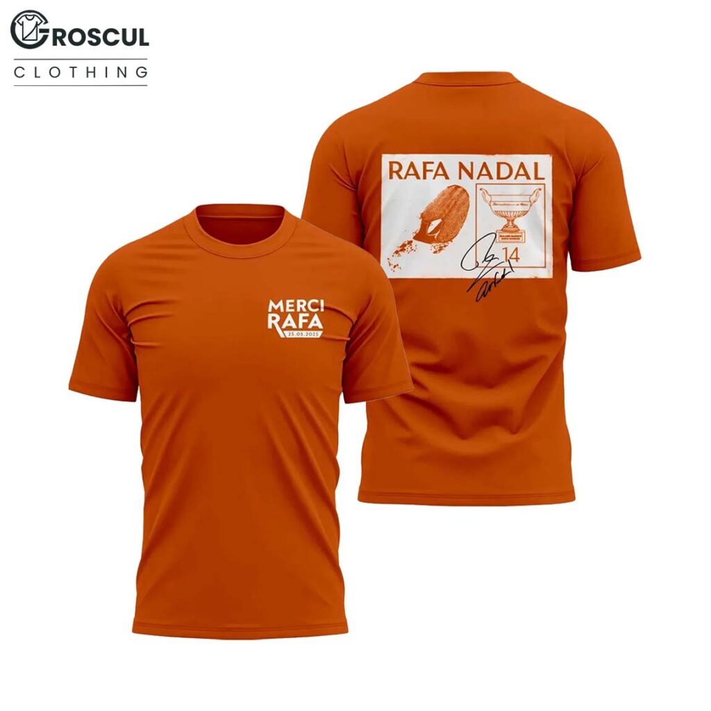 Roland Garros Tribute Merci Rafa Shirt 1 Roland Garros Tribute Merci Rafa Shirt 1