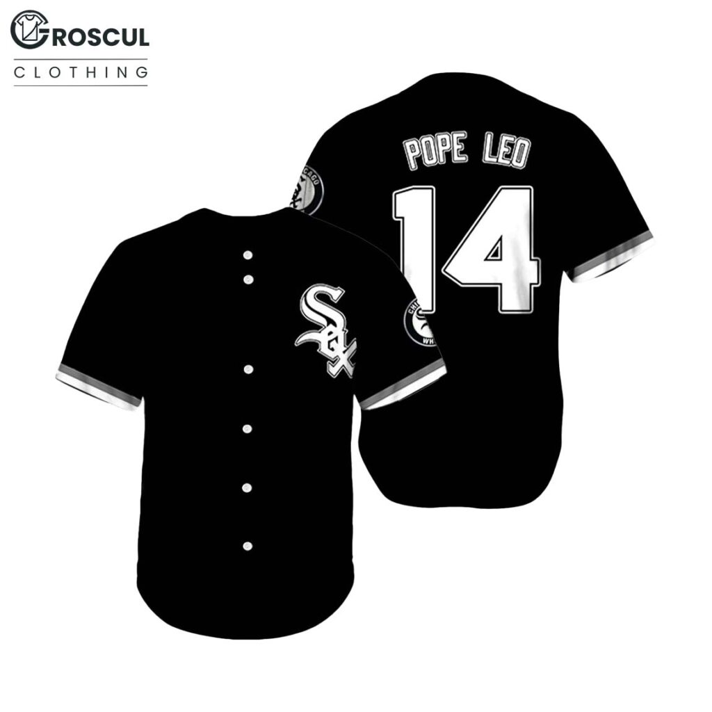 White Sox Pope Leo 14 Baseball Jersey 1 White Sox Pope Leo 14 Baseball Jersey